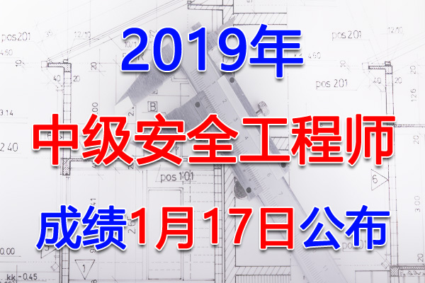 2019年中级注册安全工程师成绩查询查分入口【1月17日开通】