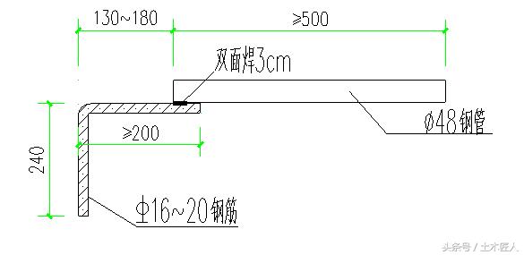 创新建筑外脚手架粗钢筋连墙件工法